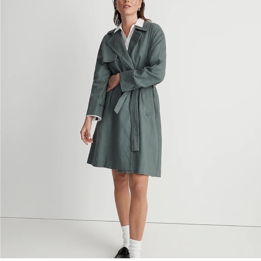 Madewell Textural Trench Coat